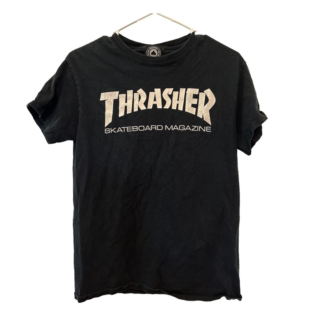 THRASHER Black Graphic Short Sleeve Crew Neck T-Shirt